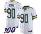 Green Bay Packers #90 Montravius Adams White Vapor Untouchable Limited Player 100th Season Football Jersey