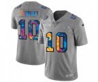 Chicago Bears #10 Mitchell Trubisky Multi-Color 2020 NFL Crucial Catch NFL Jersey Greyheather
