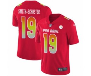 Pittsburgh Steelers #19 JuJu Smith-Schuster Limited Red AFC 2019 Pro Bowl NFL Jersey