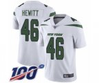 New York Jets #46 Neville Hewitt White Vapor Untouchable Limited Player 100th Season Football Jersey