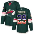 Minnesota Wild #29 Greg Pateryn Authentic Green USA Flag Fashion NHL Jersey