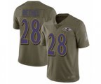 Baltimore Ravens #28 Justin Bethel Limited Olive 2017 Salute to Service Football Jersey