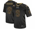 New Orleans Saints #9 Drew Brees Elite New Lights Out Black Football Jersey