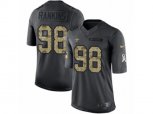 New Orleans Saints #98 Sheldon Rankins Limited Black 2016 Salute to Service NFL Jersey