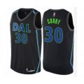 Dallas Mavericks #30 Seth Curry Authentic Black Basketball Jersey - City Edition