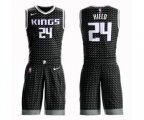 Sacramento Kings #24 Buddy Hield Swingman Black Basketball Suit Jersey Statement Edition