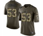 Indianapolis Colts #53 Darius Leonard Limited Green Salute to Service Football Jersey