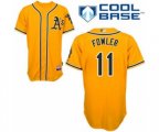 Oakland Athletics Dustin Fowler Replica Gold Alternate 2 Cool Base Baseball Player Jersey