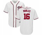 Washington Nationals #16 Victor Robles Replica White Home Cool Base Baseball Jersey