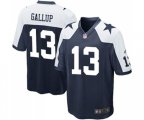 Dallas Cowboys #13 Michael Gallup Game Navy Blue Throwback Alternate Football Jersey