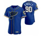 St. Louis Blues #90 Ryan O'Reilly 2020 Hockey x Baseball Crossover Edition Jersey Blue