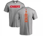Kansas City Chiefs #7 Harrison Butker Ash Backer T-Shirt