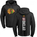 Chicago Blackhawks #91 Anthony Duclair Black Backer Pullover Hoodie