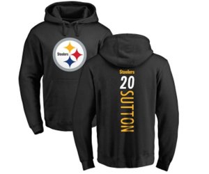 Pittsburgh Steelers #20 Cameron Sutton Black Backer Pullover Hoodie
