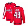 Washington Capitals #49 Brett Leason Authentic Red Home Hockey Jersey