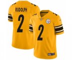 Pittsburgh Steelers #2 Mason Rudolph Limited Gold Inverted Legend Football Jersey