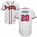 Atlanta Braves #20 Preston Tucker White Home Flex Base Authentic Collection MLB Jersey