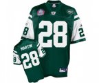 New York Jets #28 Curtis Martin Green Team Color Hall of Fame 2012 Premier EQT Throwback Football Jersey