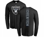 Oakland Raiders #13 Hunter Renfrow Black Backer Long Sleeve T-Shirt