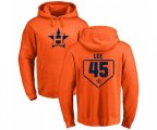 Houston Astros #45 Carlos Lee Orange RBI Pullover Hoodie