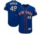 New York Mets Tyler Bashlor Royal Gray Alternate Flex Base Authentic Collection Baseball Player Jersey