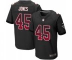 Atlanta Falcons #45 Deion Jones Elite Black Alternate Drift Fashion Football Jersey