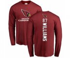 Arizona Cardinals #87 Maxx Williams Maroon Backer Long Sleeve T-Shirt