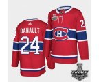 Montreal Canadiens #24 Phillip Danault Red Home Authentic 2021 NHL Stanley Cup Final Patch Jersey