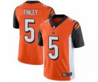 Cincinnati Bengals #5 Ryan Finley Orange Alternate Vapor Untouchable Limited Player Football Jersey
