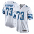 Detroit Lions #73 Greg Robinson Game White NFL Jersey
