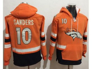 Denver Broncos #10 Emmanuel Sanders Orange Navy Blue Name & Number Pullover NFL Hoodie