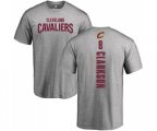 Cleveland Cavaliers #8 Jordan Clarkson Ash Backer T-Shirt