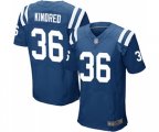Indianapolis Colts #36 Derrick Kindred Elite Royal Blue Team Color Football Jersey