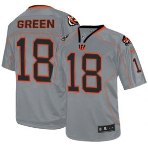 Cincinnati Bengals #18 A.J. Green Limited Lights Out Grey NFL Jersey