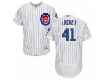Chicago Cubs #41 John Lackey White Flexbase Authentic Collection MLB Jersey