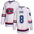 Montreal Canadiens #8 Jordie Benn Authentic White 2017 100 Classic NHL Jersey