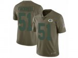 Green Bay Packers #51 Kyler Fackrell Limited Olive 2017 Salute to Service NFL Jersey