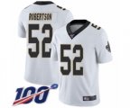 New Orleans Saints #52 Craig Robertson White Vapor Untouchable Limited Player 100th Season Football Jersey