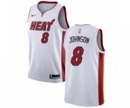 Miami Heat #8 Tyler Johnson Swingman NBA Jersey - Association Edition