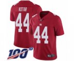 New York Giants #44 Doug Kotar Red Limited Red Inverted Legend 100th Season Football Jersey
