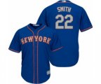 New York Mets Dominic Smith Replica Royal Blue Alternate Road Cool Base Baseball Player Jersey