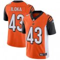Cincinnati Bengals #43 George Iloka Vapor Untouchable Limited Orange Alternate NFL Jersey
