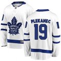 Toronto Maple Leafs #19 Tomas Plekanec Authentic White Away Fanatics Branded Breakaway NHL Jersey