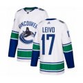 Vancouver Canucks #17 Josh Leivo Authentic White Away Hockey Jersey
