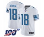Detroit Lions #18 Jermaine Kearse White Vapor Untouchable Limited Player 100th Season Football Jersey