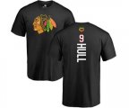Chicago Blackhawks #9 Bobby Hull Black Backer T-Shirt