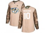 Nashville Predators #10 Colton Sissons Camo Authentic 2017 Veterans Day Stitched NHL Jersey