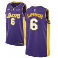 Los Angeles Lakers #6 Lance Stephenson Swingman Purple NBA Jersey - Statement Edition
