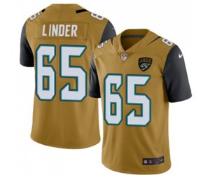 Jacksonville Jaguars #65 Brandon Linder Limited Gold Rush Vapor Untouchable Football Jersey