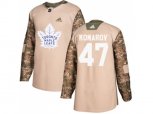 Toronto Maple Leafs #47 Leo Komarov Camo Authentic 2017 Veterans Day Stitched NHL Jersey